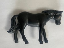 1x Lego Belville Tier Pferd schwarz Augen braun Stute Hengst 5880 6171pb10