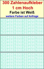 Zahlen 1 cm hoch Klebezahlen