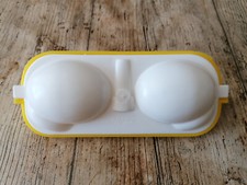 Original DDR  Eierträger Eierbox Eierbehälter Weiß/Gelb HSL64218000102 EVP