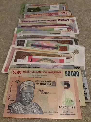 Sortiment 100 weltbanknoten - sortiment,