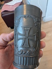 Antiker Zinnbecher Fürst