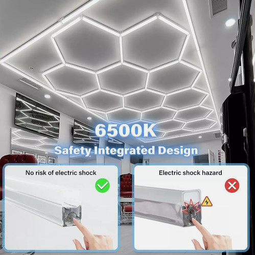 14x hexagon led - hexagon, lampe