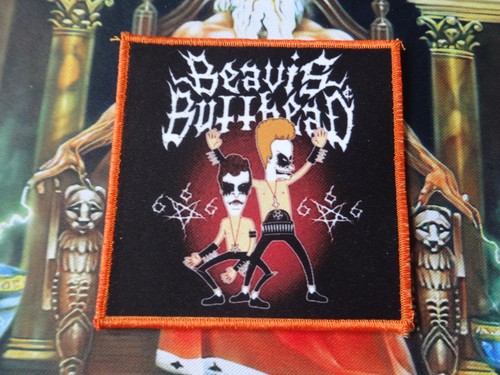 Patch black metal - beavis, 666