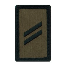 Bundeswehr Mini Rank Patch mit Dienstgrad Gestickt mit Klett Heer 3x5cm