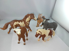 Schleich 5 Tiere Spielfiguren Pferd Esel Lama Hoftiere Reiterhof Pony