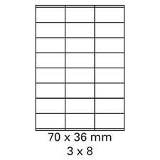500 Bogen Etiketten weiß 70 x