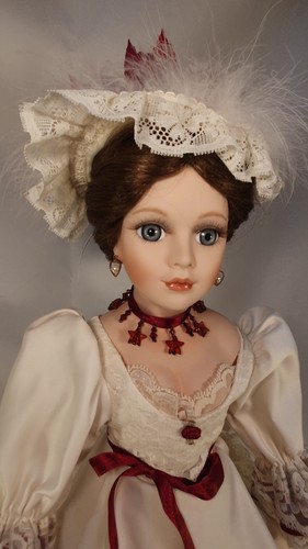 Porzellanpuppe lady hermine - porzellanpuppe, "lady