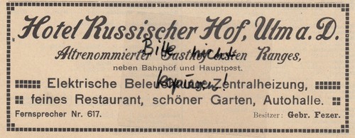 Ulm werbung 1912 - werbung, 1912,
