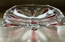 Walther  Kristallglas Schale Dekor Rubinrot