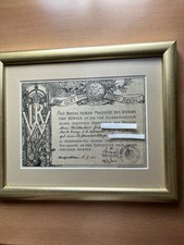 Verleihungsurkunde der