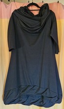 BORIS Industries - Lagenlook Ballon-Kleid schwarz Rollkragen 44 46 48  (5)