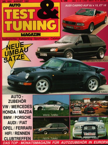 Zeitschrift auto test und - test,