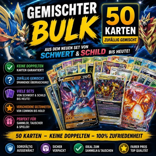 Pokémon bulk karten - 50,