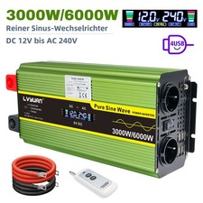 3000W 6000W 12V auf 230V