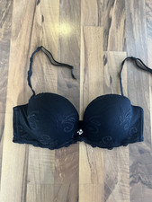 Neu Luna Gr. 80 C Balconette Push-Up BH Dessous Schwarz