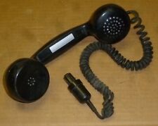 Vintage Telefon Hörer  aus Bundeswehr Fernmelde Anlage ( Mod A Schwarz )