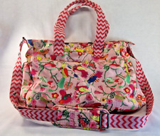 Oilily Wickeltasche rosa rot mit Wickelunterlage Shopper bunt Tasche Vögel Motiv