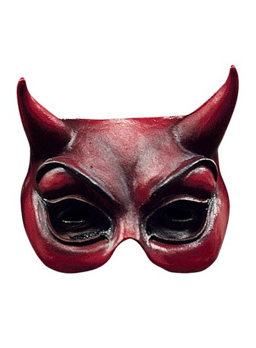 Teufelsmaske aus latex - aus,