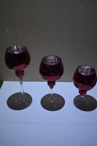 Windlicht set manou rot - set,