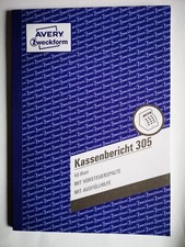Avery 305 Kassenbericht - DIN