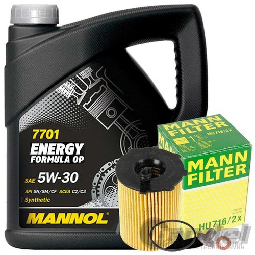 Mann ölfilter 5w30 öl - Ölfilter+5l,