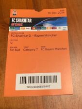 Sammlerticket CL  Shakhtar Donetsk - FC Bayern München  10.12.2024 Ausdruck