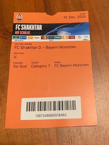 Sammlerticket shakhtar - cl,