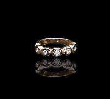 585/- 14 Kt Gelbgold mit Diamanten, 0,25 Ct, Ringgröße 53, guter Zustand.