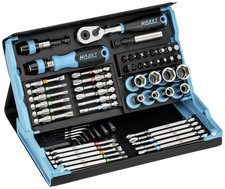 Hazet Steckschlüsselsatz Vierkant Sechskant 1/4" 6.3 mm 59teilig Steckschlüssel