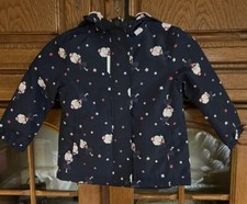 Topolino Regenjacke Blau mit Motive Gr.98 Rosa Futter Neu