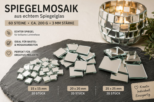 Spiegelmosaik glasplättchen - spiegelmosaik,