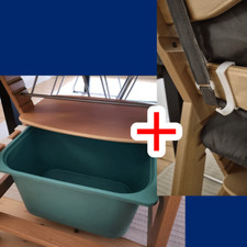 Adapter für IKEA Trofast an Hauck Alpha und Beta, Aufhängehaken als Bonus