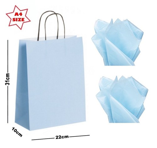 Hellblaue papier party - a4,