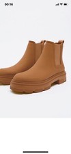 Zara gummierte stiefelette - zara,