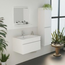 Badmöbelset Waschbecken Weiß