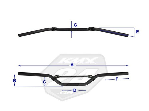 Renthal lenker r823 racer 22mm - racer,