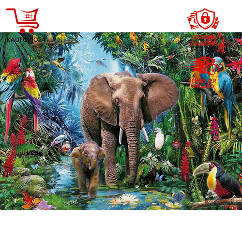 Puzzle 1000 teile elefant - puzzle,