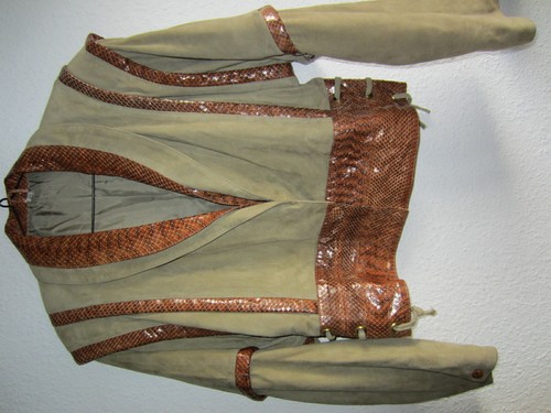 Exclusive leder jacke mit - exclusive,