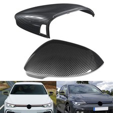 2x Spiegelkappen Außenspiegel Abdeckungen Carbon Look für VW Golf MK8 ab.2019