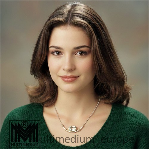 Aquamarin silber collier - aquamarin,