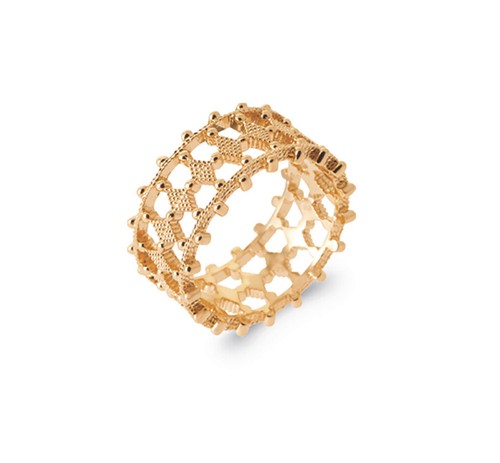 Ring aus karat vergoldet - ring,