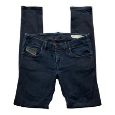 Diesel Jeans Hose Grupee W28 L32 Blau Stretch Schrittlänge 83 cm Dunkle Waschung