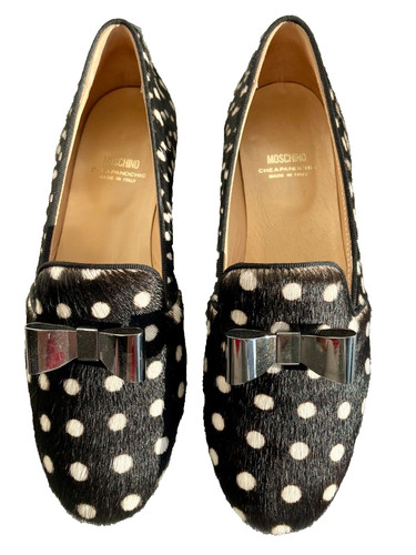 Moschino loafer black white - loafer,