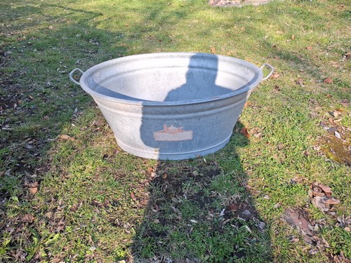Ddr alte zinkwanne oval deko - alte, oval,