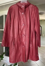 Damenmantel, Leder Mantel