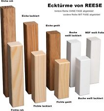 REESE | Universal Eckblock ECKTURM Eckstab | MDF & Holz Eiche, Fichte, Buche