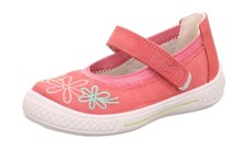 Superfit Ballerina Tensy rosa Blumen Mittel Leder Klettverschluss