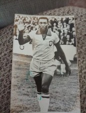 Autogramm Karte Von Pele 1963