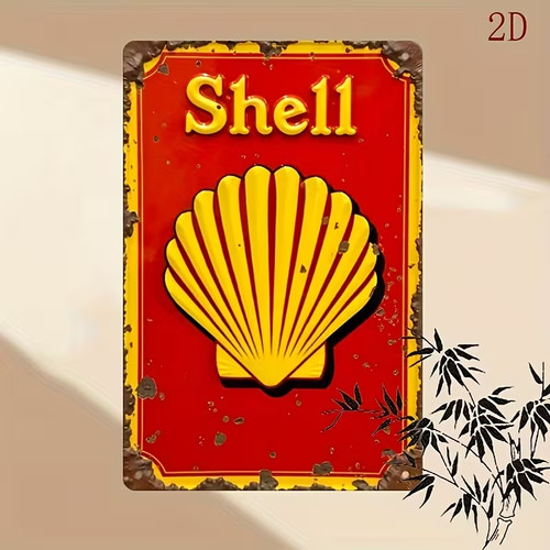 Holzschild 12x20cm shell - 12x20cm,