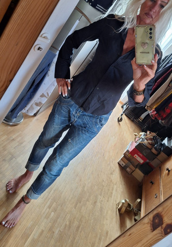 Dunkelblaue jeans von gang - dunkelblaue,